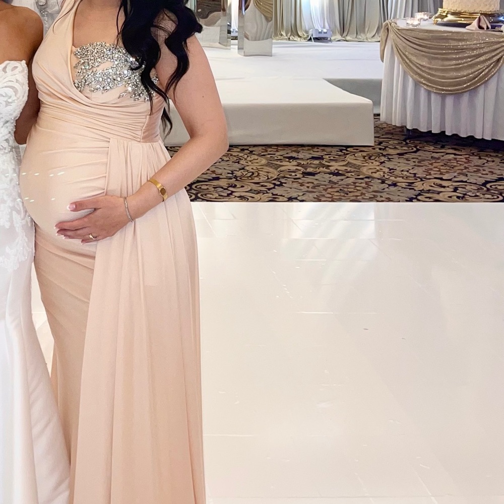 Portia and scarlet size 8 champagne dress